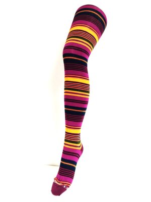 Crönert Tights Streifen Violett, 44-46