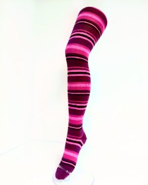 Crönert Strumpfhose Ringel Violett, 40-42