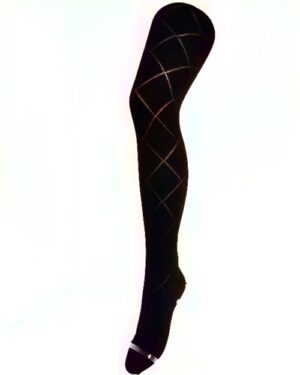 Crönert Strumpfhose Raute Schwarz, 40-42