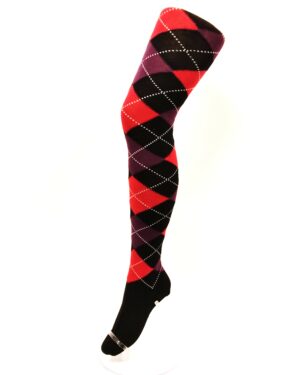 Crönert Tights Karo Hell-Violett, 40-42