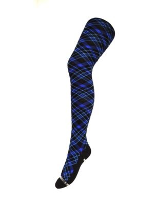 Crönert Tights Schottenkaro Blau, 40-42