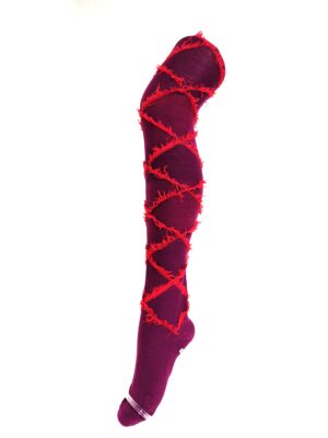 Crönert Strumpfhose Fransen Violett, 44-46