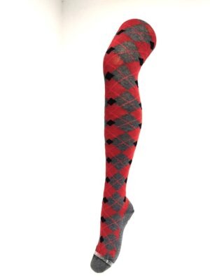 Crönert Tights Karo/Rauten Bordeaux, 38-40