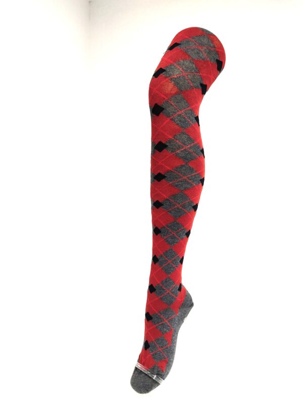Crönert Tights Karo/Rauten Bordeaux, 38-40