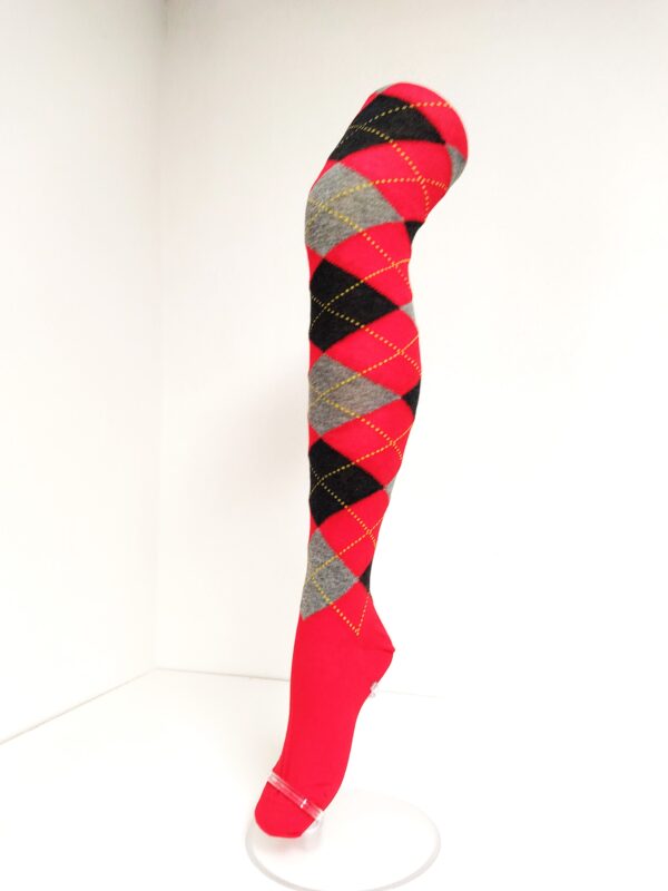 Crönert Strumpfhose Karo/Rauten Rot, 42-44