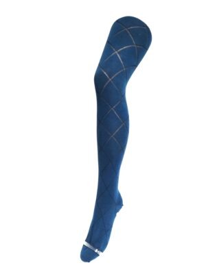 Crönert Strumpfhose Rauten Petrol, 42-44