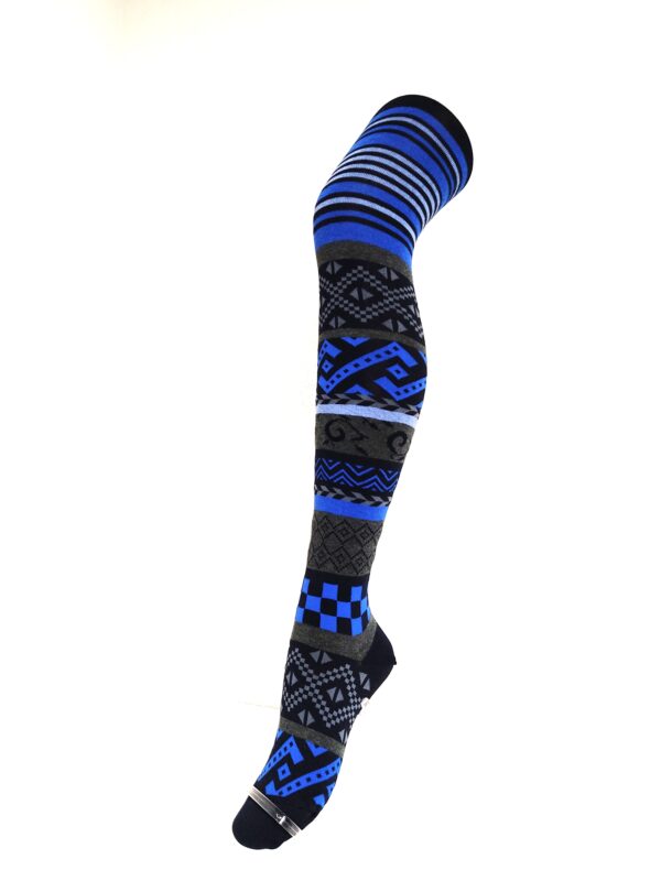 Crönert Strumpfhose Muster Marine, 38-40