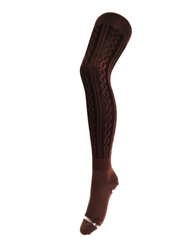 Crönert Strumpfhose Zopf Dkl. Braun, 38-40