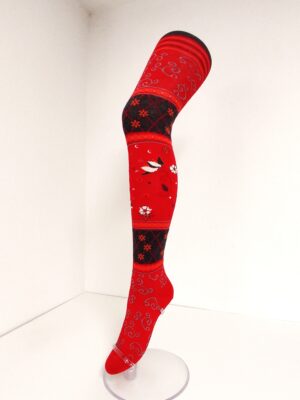 Crönert Strumpfhose Floral Anthrazit, 36-38