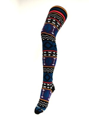 Crönert Strumpfhose Kugeln Petrol, 42-44