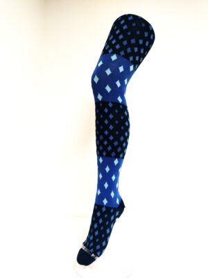 Crönert Tights Kleine Rauten Petrol, 36-38