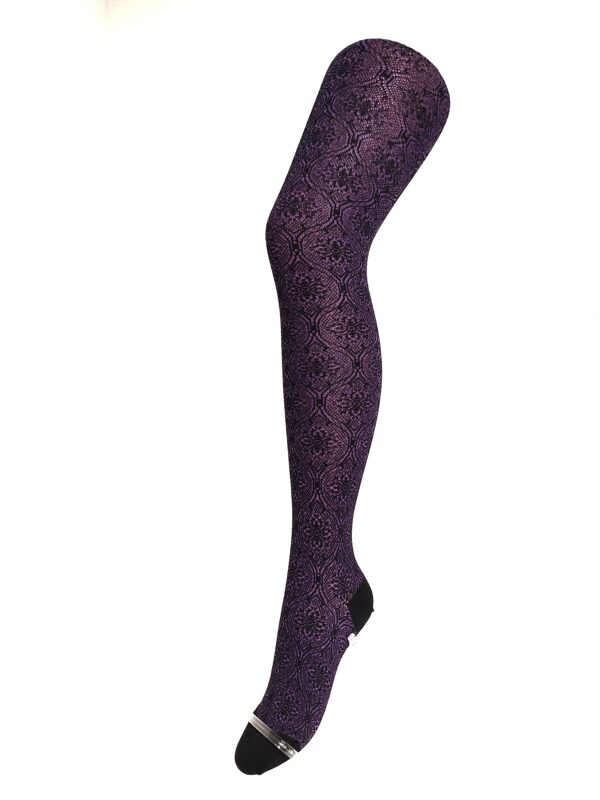 Crönert Tights Ornament Lila, 38-40