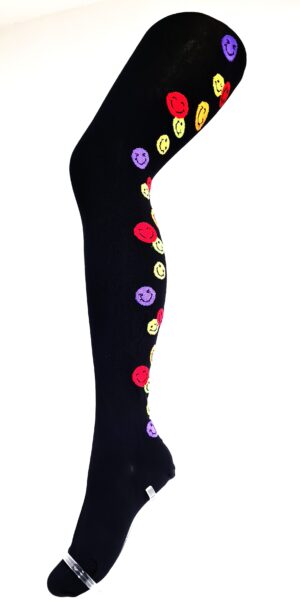 Crönert Tights Smiley Schwarz, 38-40