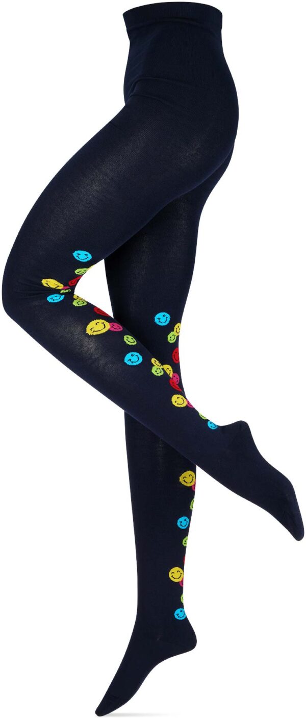 Crönert Strumpfhose Smiley Marine, 44-46