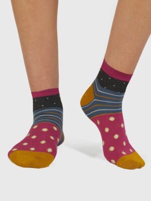 Socken Kurzstrumpf einfarbig/gemustert
