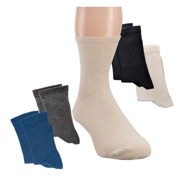 Wellness Socken Extra Breit Schwarz, 51-54