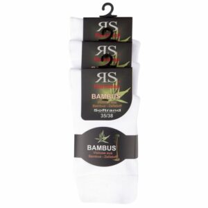 RS Viskose/Bambus Socken Weiß, 35-38