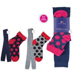 RS Legging+Strumpf Set Jeans/Pink, 110-116