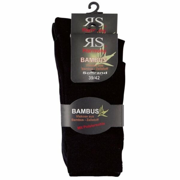 RS Viskose/Bambus Sohle Schwarz, 35-38
