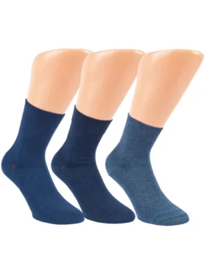 RS Viskose/Bambus Kurzschaft Blau, 35-38
