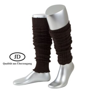 JD Strickstulpe Zopfmuster Braun, 60 cm