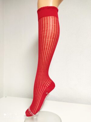 Sympatico Knie merzerisiert Rot, 35-38