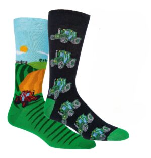 Socks 4 Fun Socken Traktor Grün, 36-41