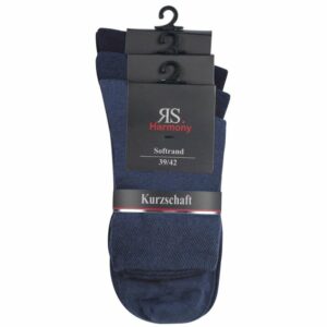 RS Kurzschaft Baumwolle Blau, 43-46