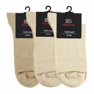 RS Kurzschaft Baumwolle Dkl. Beige, 43-46