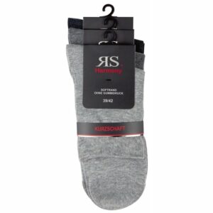 RS Kurzschaft Baumwolle Grau, 39-42