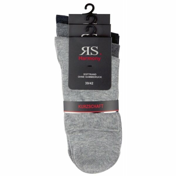 RS Kurzschaft Baumwolle Silber, 39-42