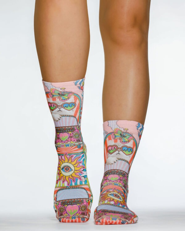 Wigglesteps Lady Socks Hippie Cat, 36-40