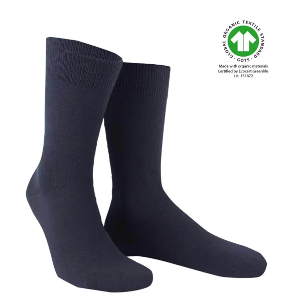 Wilox Organic Cotton Socken Navy, 43-46