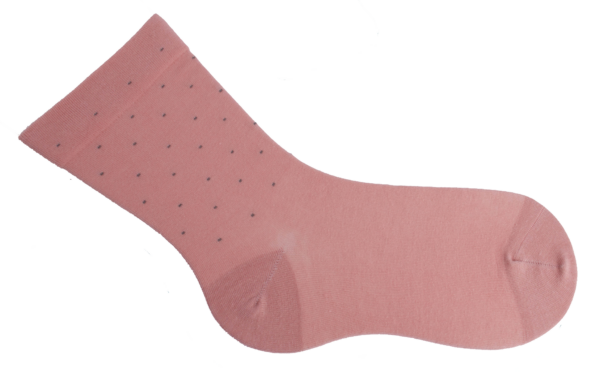 Socken weiter Bund Pünktchen Altrosa, 39-42