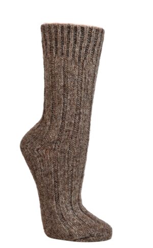 Mouliné 100% Wolle/Alpaka Braun, 39-42