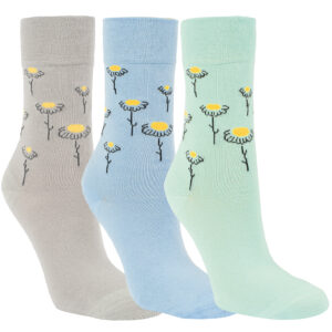 RS Viskose/Bambus Flower Hellblau, 35-38