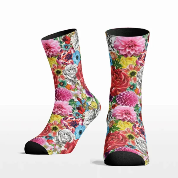 Cool 7 3D Print Socken Flowers, 36-40