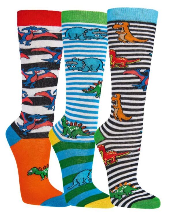 Socks 4 Fun Knie Dino Türkis-Bund, 31-34