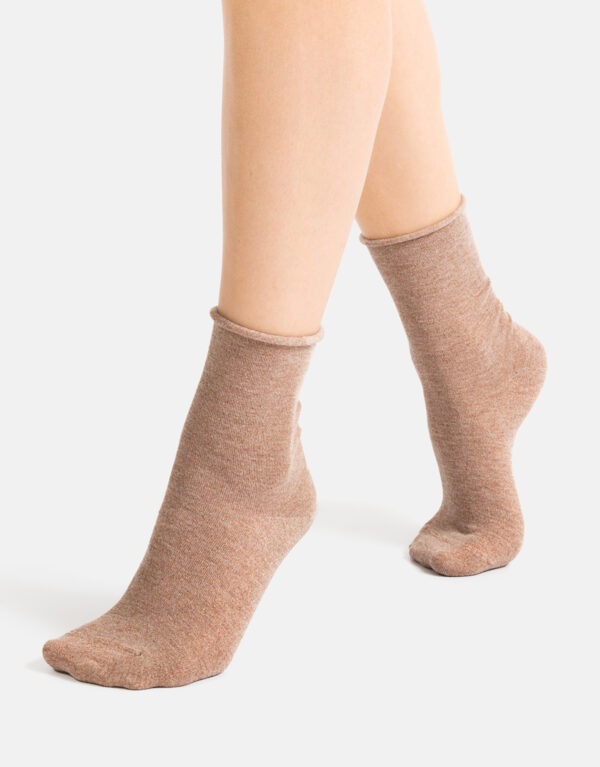 Cette Glitter Cosy Socks Wood Smoke, OS