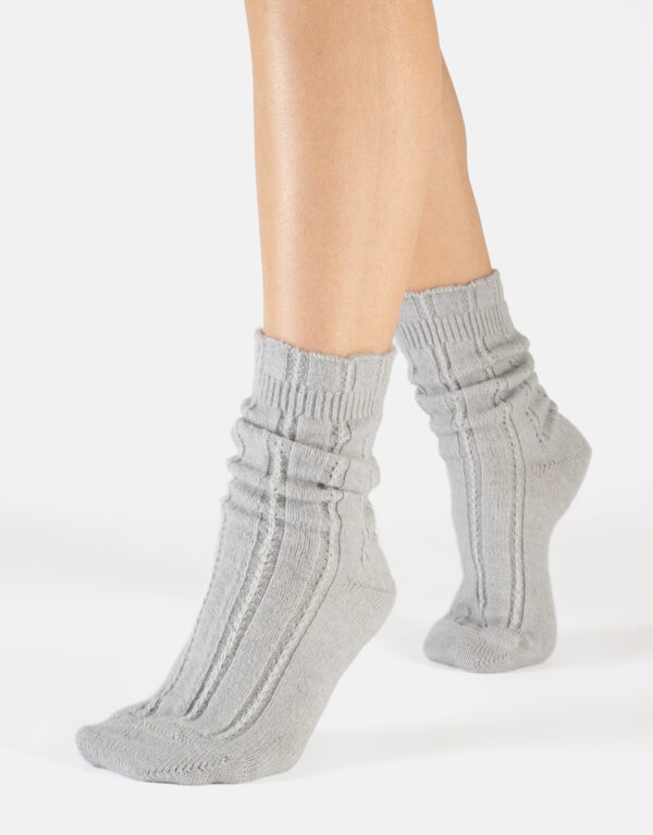 Cette Socken aus Alpakawolle Grey, OS