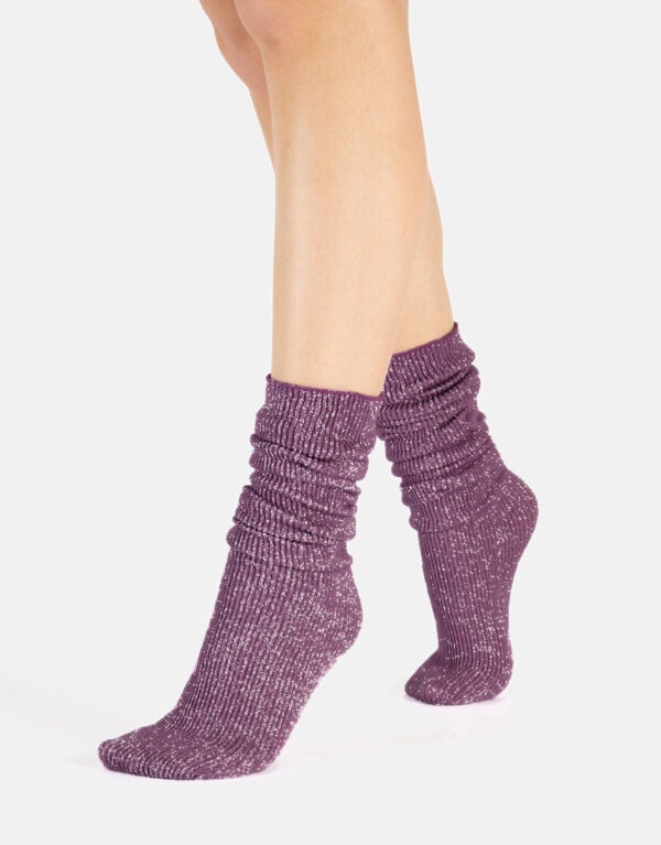 Cette Gerippte Glanzsocks 60 Red Violet,OS