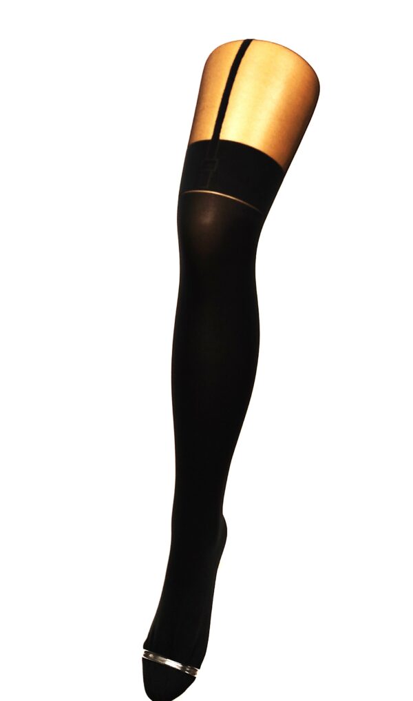 Kunert Tights Straps-Optik Black, 36-38