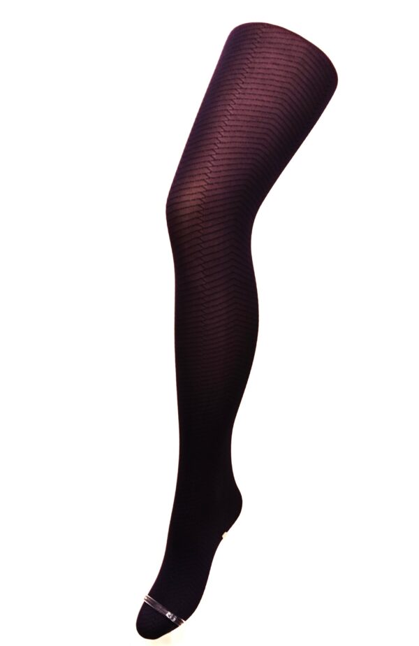 Hudson Tights 50 Bicolor Eggplant, 44-46