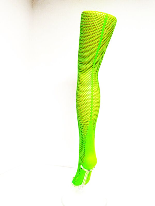 Fibrotex Netz-Tights Naht, Neongrün, 48-50