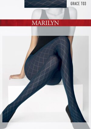 Marilyn Grace Rhomben 60 Navy Blue, 36-40