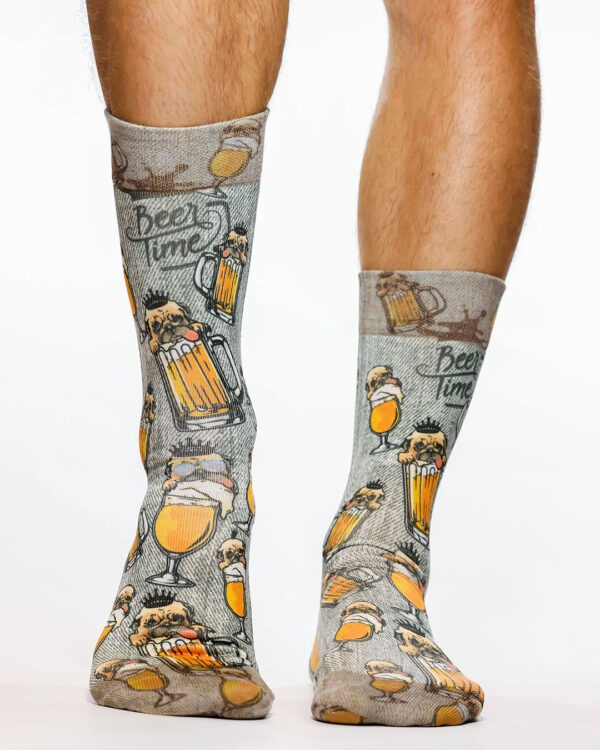 Wigglesteps Men Socks Drunk Dog, 41-46