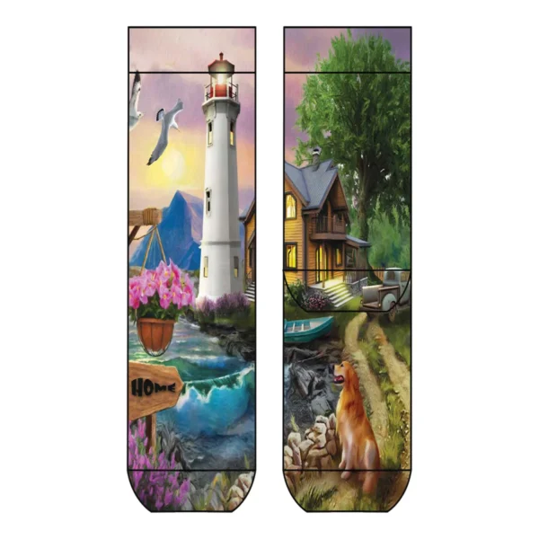 Cool 7 Lady Print Lighthouse Scene, 36-40
