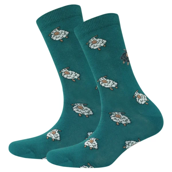 Cool 7 Socks Little Sheeps Grün, 35-38