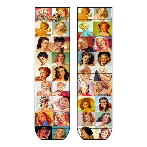 Cool 7 Lady Print Woman Faces, 36-40