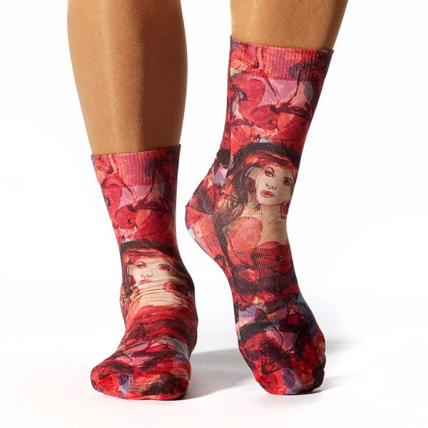 Wigglesteps Red Woman Face, 36-40
